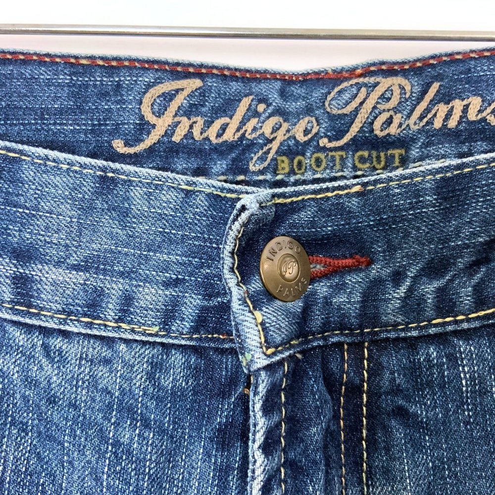 Vintage Tommy Bahama Indigo Palms Men's Bootcut Medium Wash Jeans 38/32 - Picture 5 of 16